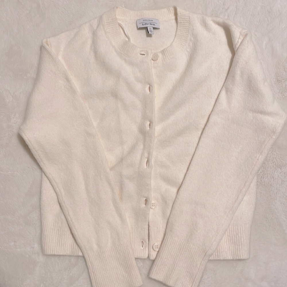 & other stories wool blend cardigan size S